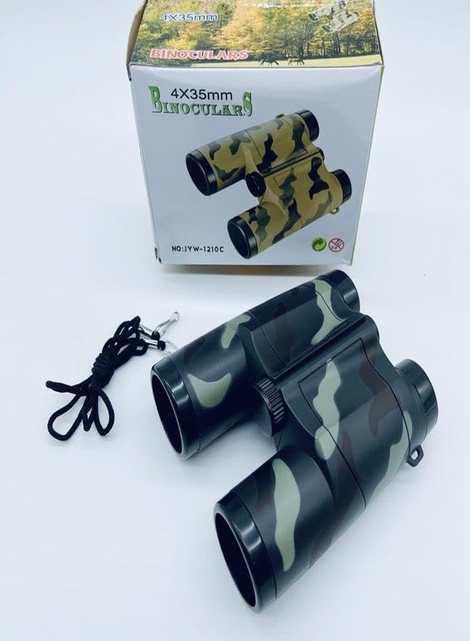 Manos Camouflage Binoculars for Kids, Easy Focus Birdwatching Toy Durbin Toy for Kids Pack of 1 - Image 1